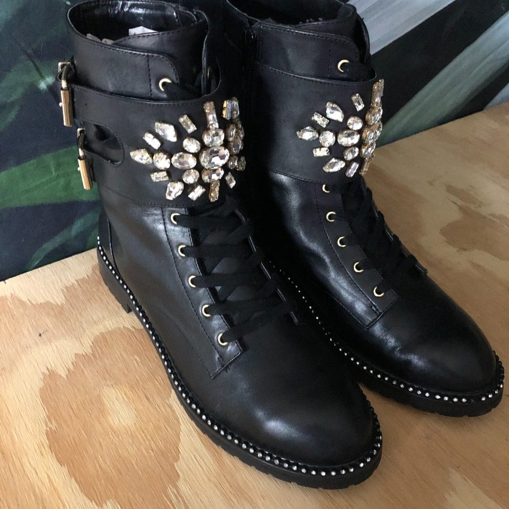 🖤Embellished Combat Boot🖤 Kurt Geiger Stoop Boot